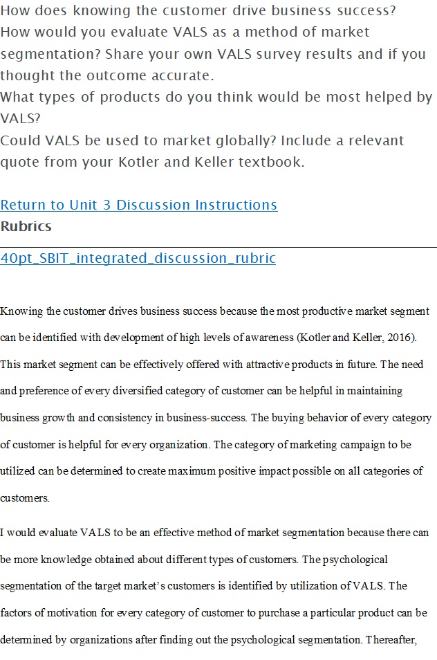 Unit 3 Discussion